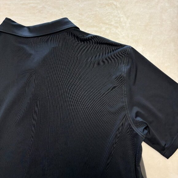 NWT Masters Tech Mens Golf Polo Size Large Grey Black Colorblock Performance - Picture 12 of 13